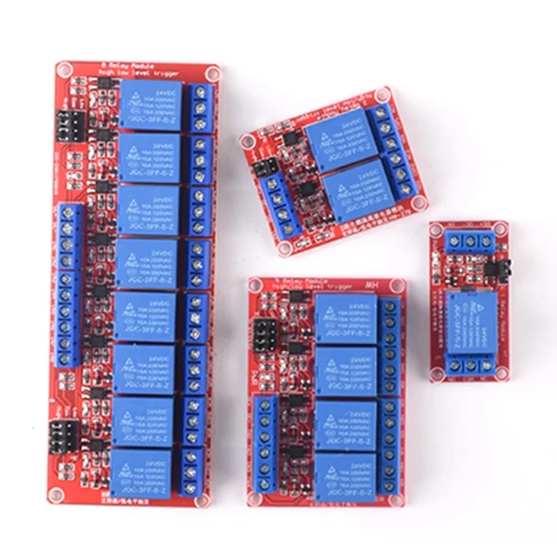 1 2 4 8 Channel 5V 12V Relay Module Board Shield with Optocoupler Support High and Low Level Trigger for Arduino