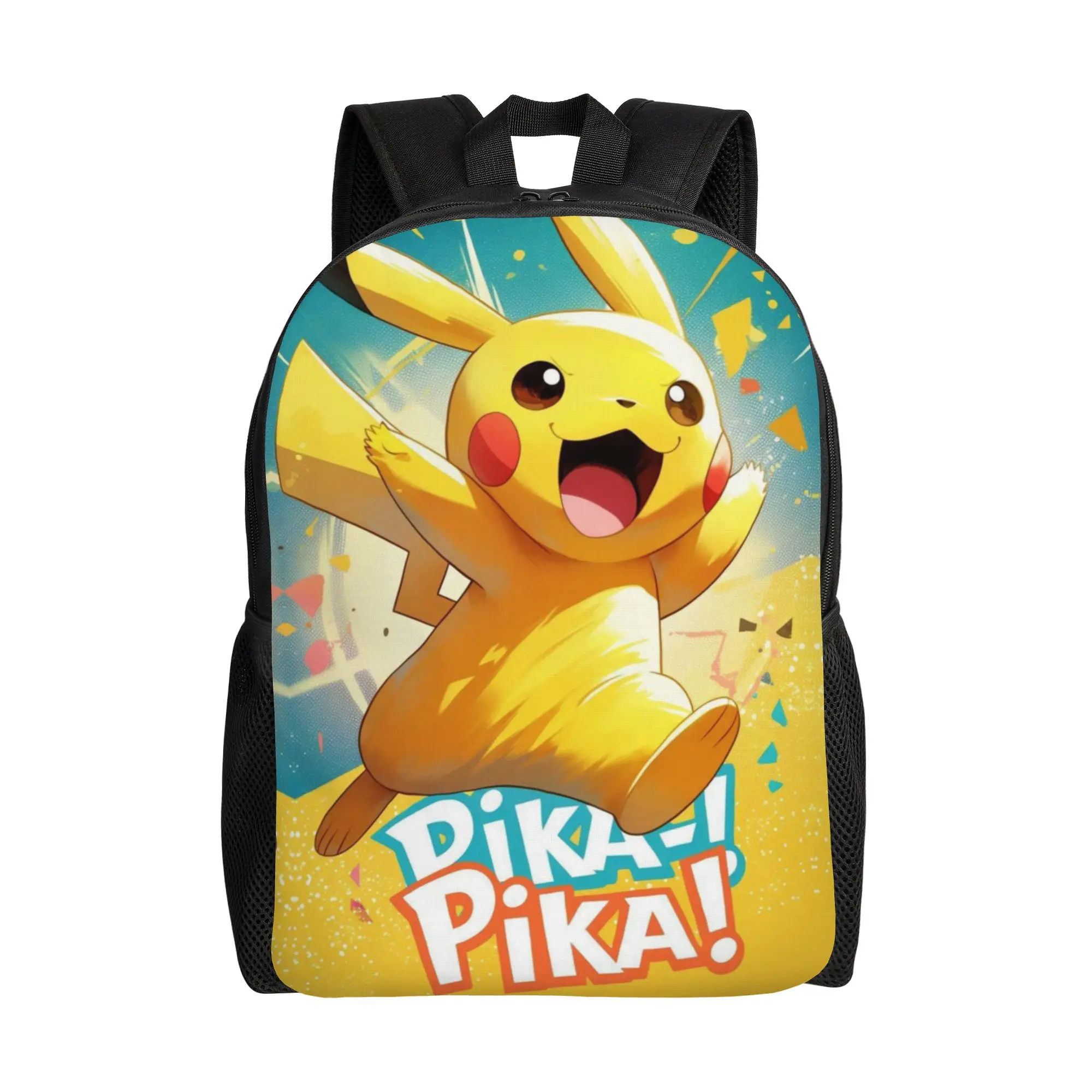 Back to school season Fashionable Sunny Yellow Electric Friend Daypack Pikachu Girl Boy Backpack