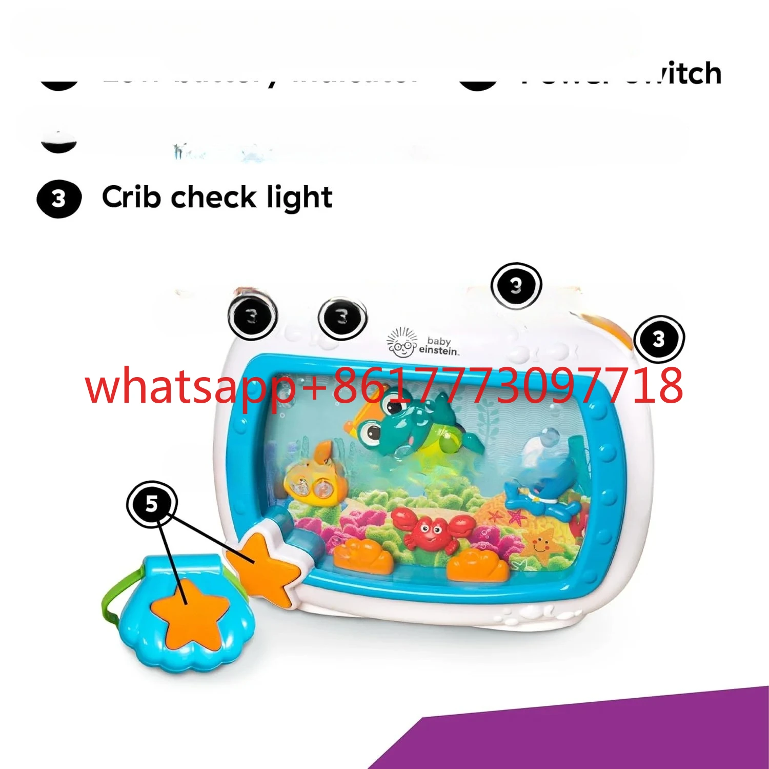 

Оригинальный подлинный продукт, новый прикроватный проектор-ночник для младенцев с пультом ДУ, подсветкой и мелодиями.