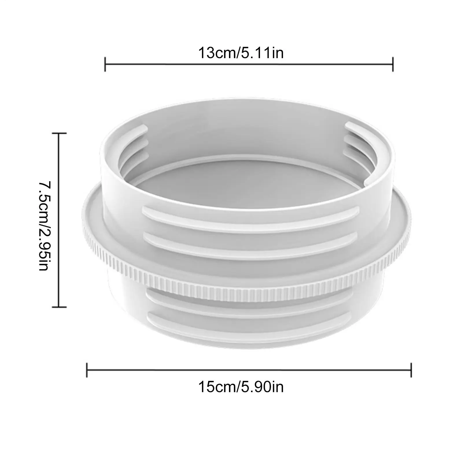 Universal AC Hose Adapter 13/15CM Mobile Air Conditioner Exhaust Pipe Connector Universal Hose Reducer Portable AC Coupler