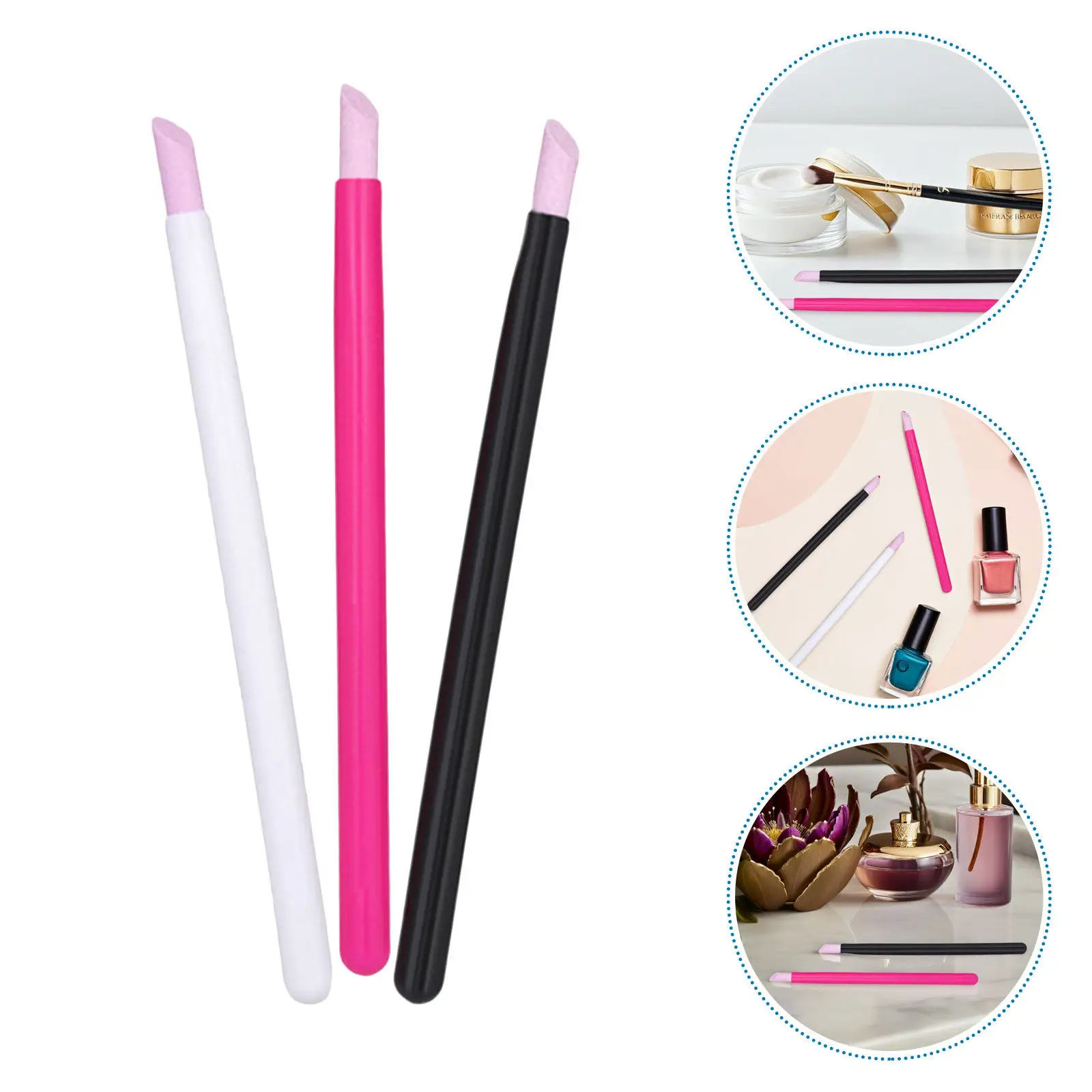 15Pcs Cuticle Stick Pen File Buffer Sanding Stick for Gentle Exfoliation Nail Bed Protection Manicure Pedicure