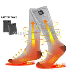 Meias aquecidas recarregáveis com bateria, botas snowmobile ao ar livre, ski warmth, inverno