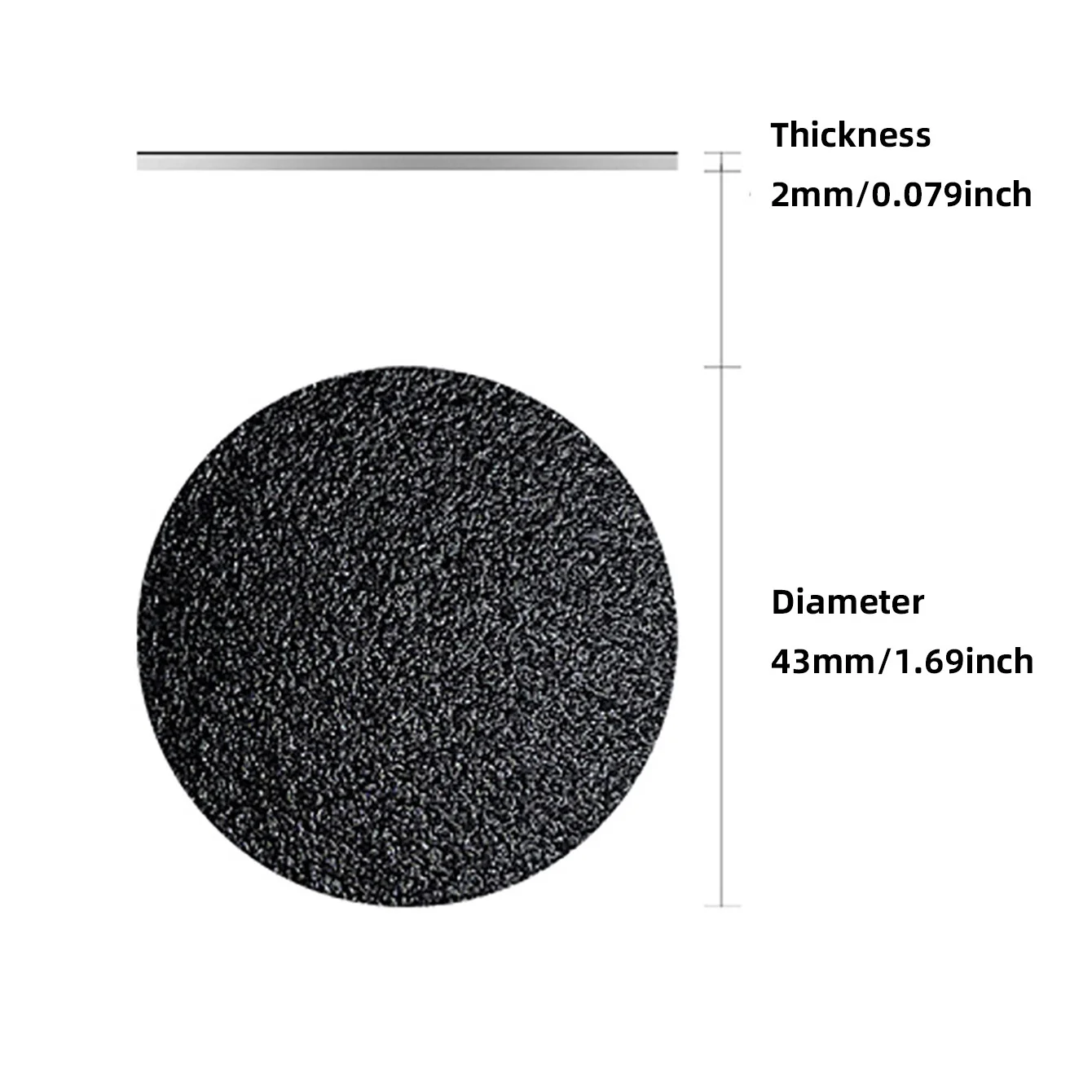 60 قطعة مزيج حصى ملف القدم الصنفرة أقراص 43 مللي متر حجم قياسي استبدال منصات ل آلة باديكير كهربائية قيمة كومبو مجموعة إزالة #2
