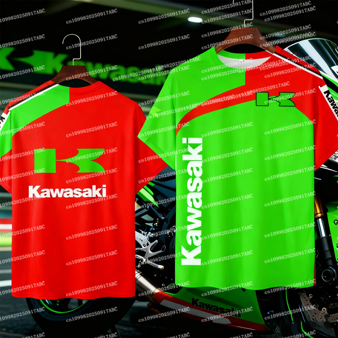 

(Kawasaki) Мужская футболка Kawasaki, мужская летняя футболка Kawasaki с 3D принтом, мужская футболка с круглым вырезом, женская футболка, повседневный спортивный топ