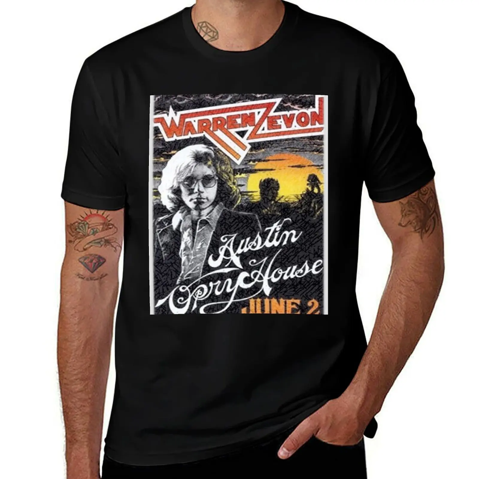 Warren Zevon Vintage Concert Poster at the Austin Opry House T-Shirt Holiday Outdoor T-Shirt