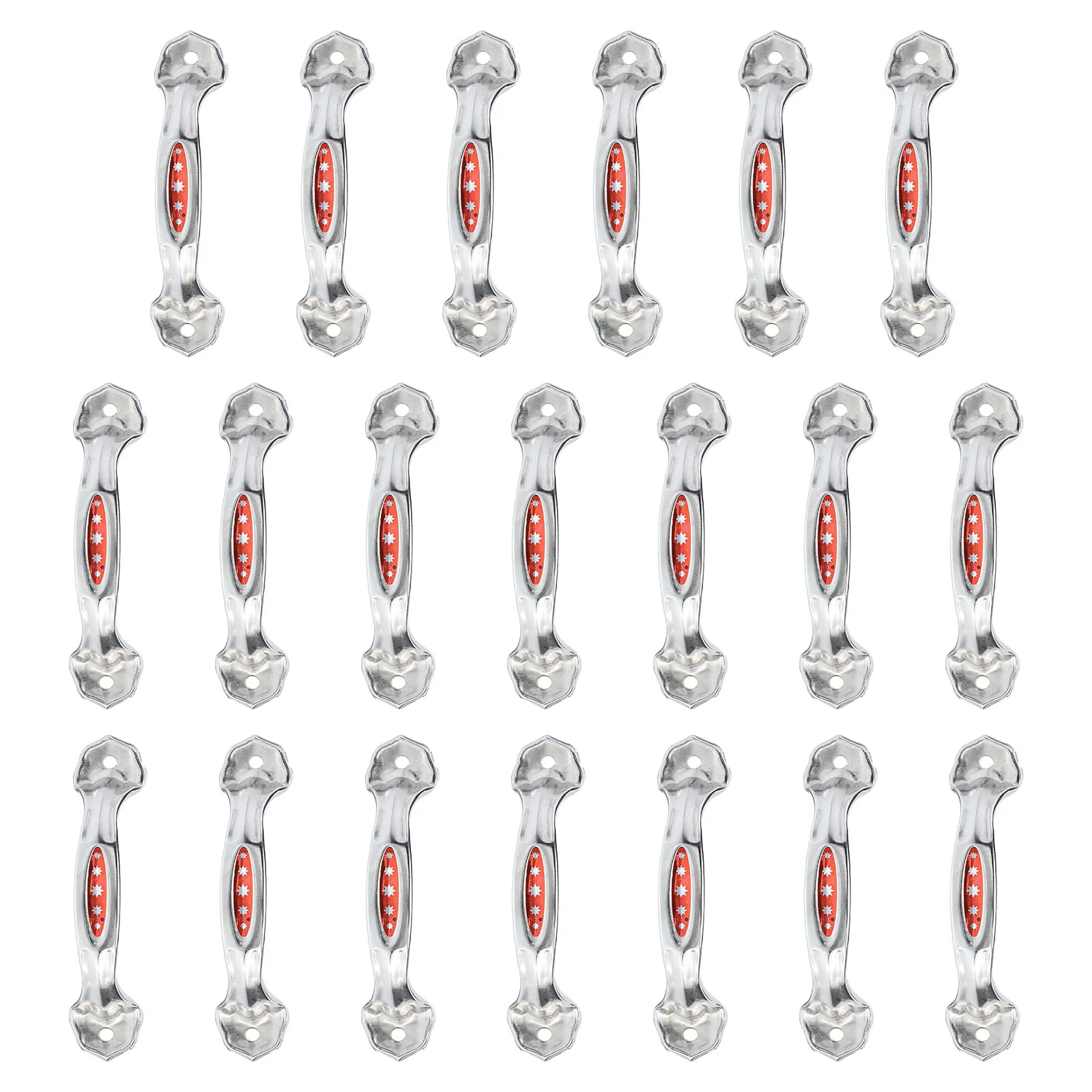 

20 Pcs Five- Steel Drawer Pulls Door Handles Wardrobe Furniture Minimalist Cabinet Hardware Garage Granary