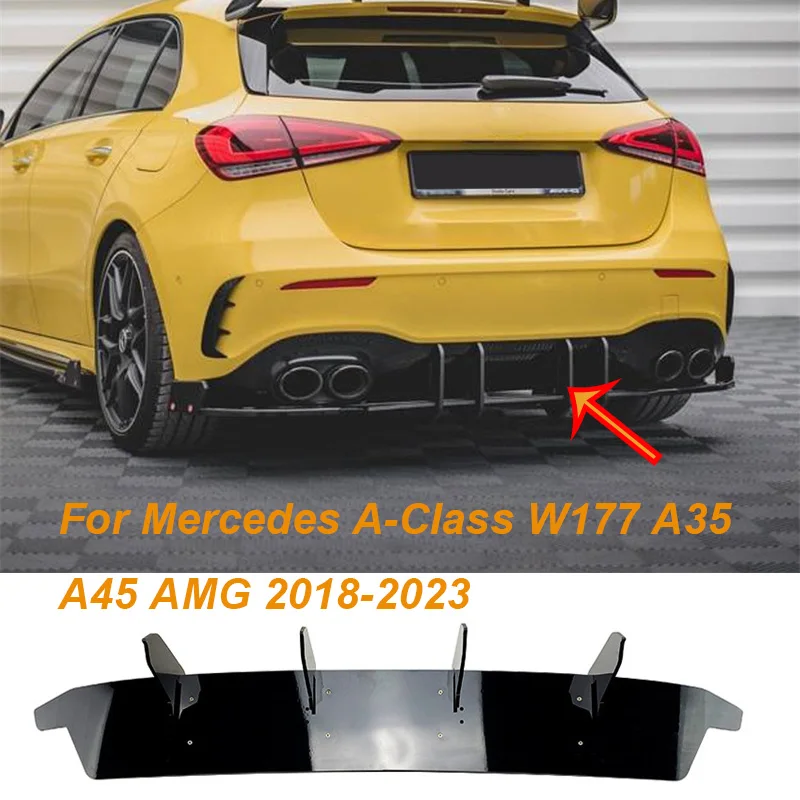 

Диффузор для заднего бампера Mercedes A-Class W177 A35 A45 AMG 2018-2023