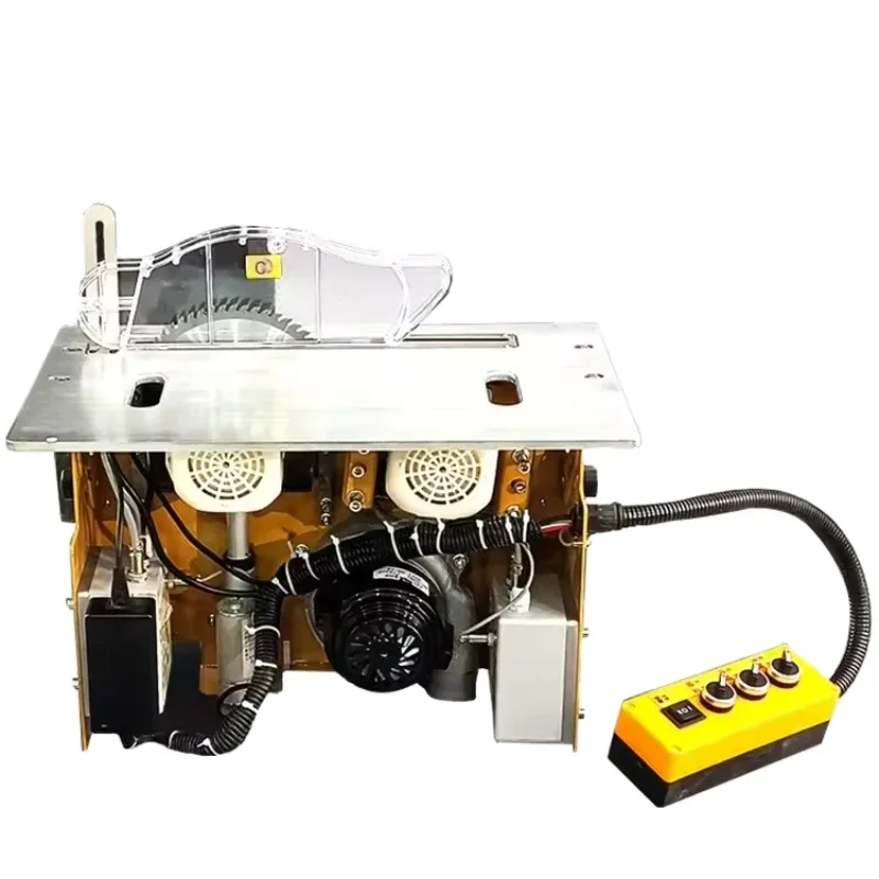 DIY precision sliding push table saw folding brushless silent dust-free sub-female woodworking power bracket workstation mobile