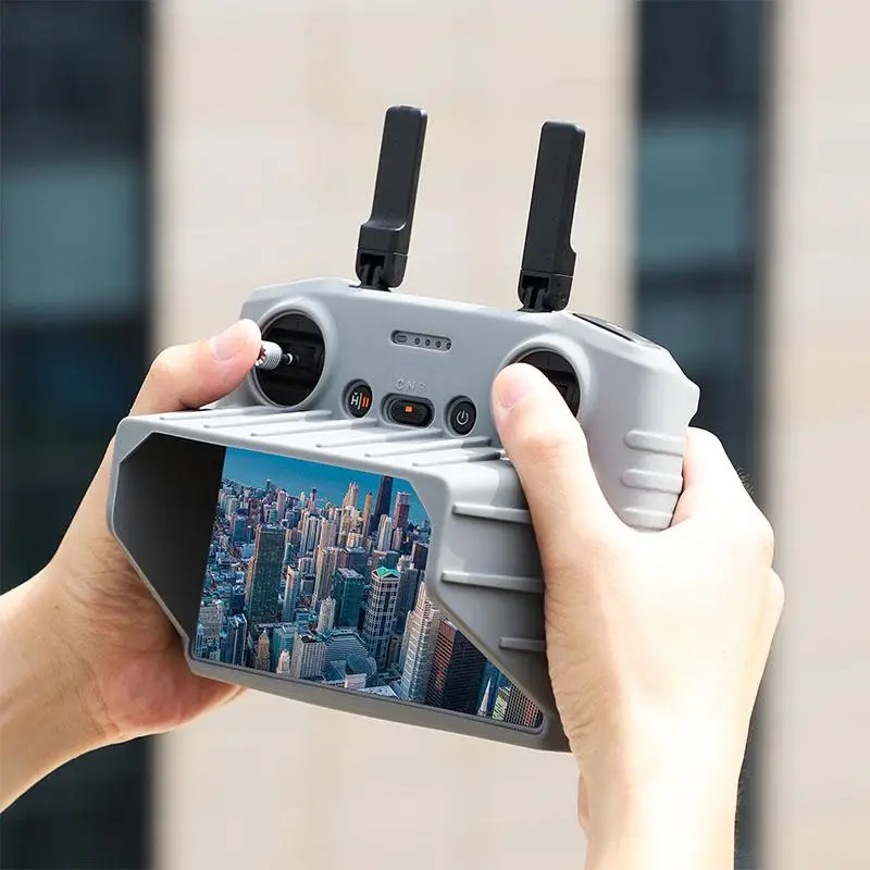 Volodymyr Silicone Case for DJI RC 2 Remote Controller Sun Hood for DJI AIR 3 Lanyard Strap Screen Protector Sun Hood Cover