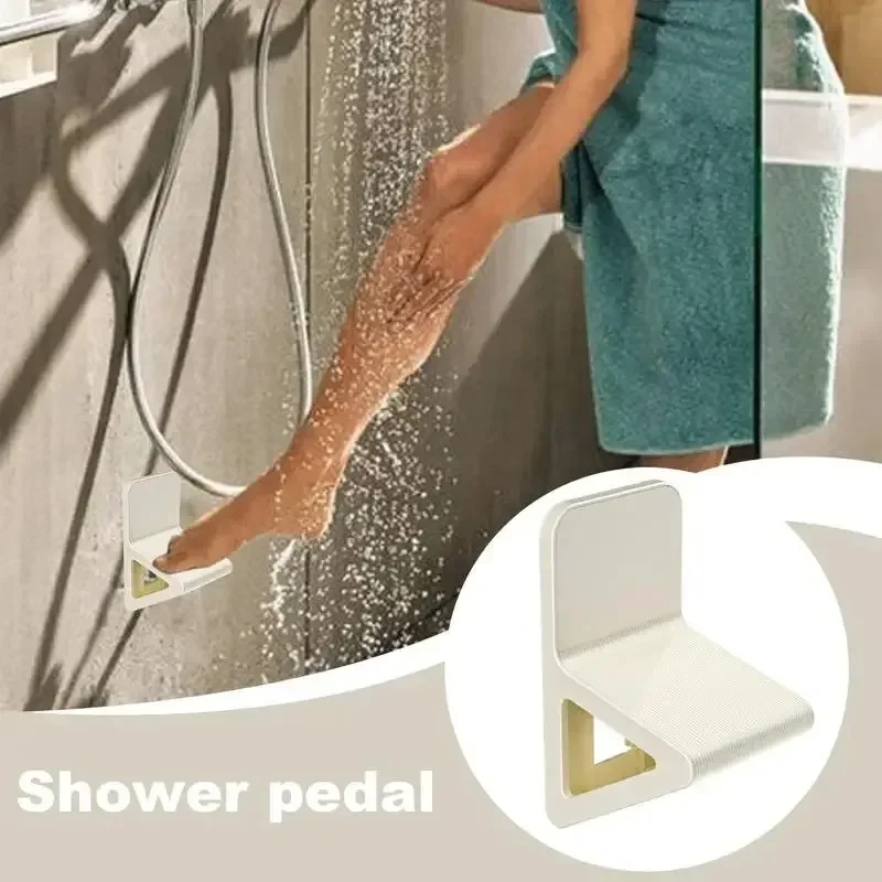 Bathroom Shower Foot Pedals Non Perforated Wall Mounted Non Slip Pregnant Women Rubbing Their Feet Board Wash Feet Accessories