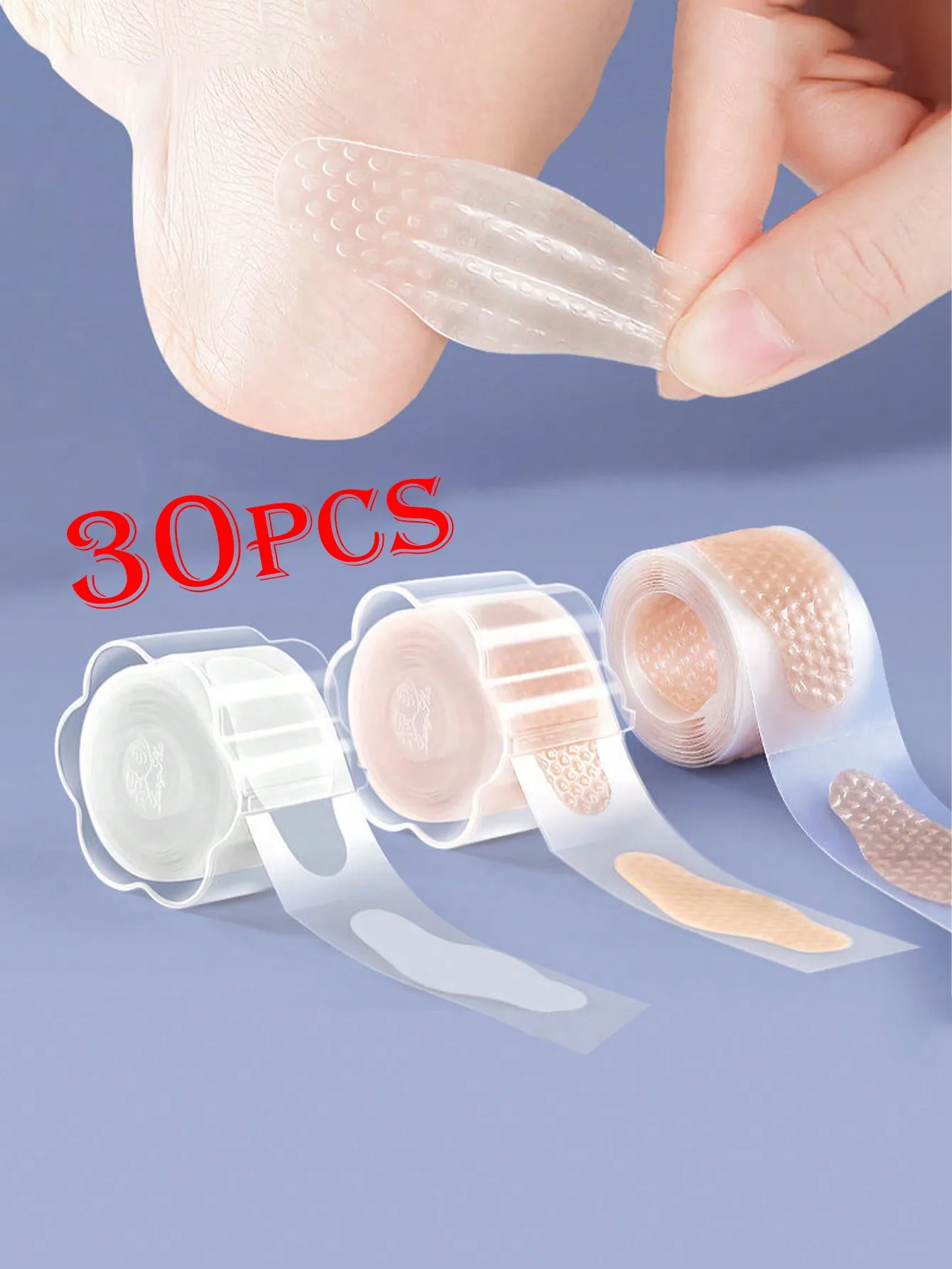 

30-Pack blister bandages for feet Hydrocolloid Gel Blister Bandages Waterproof Adhesive Foot Care Cushions