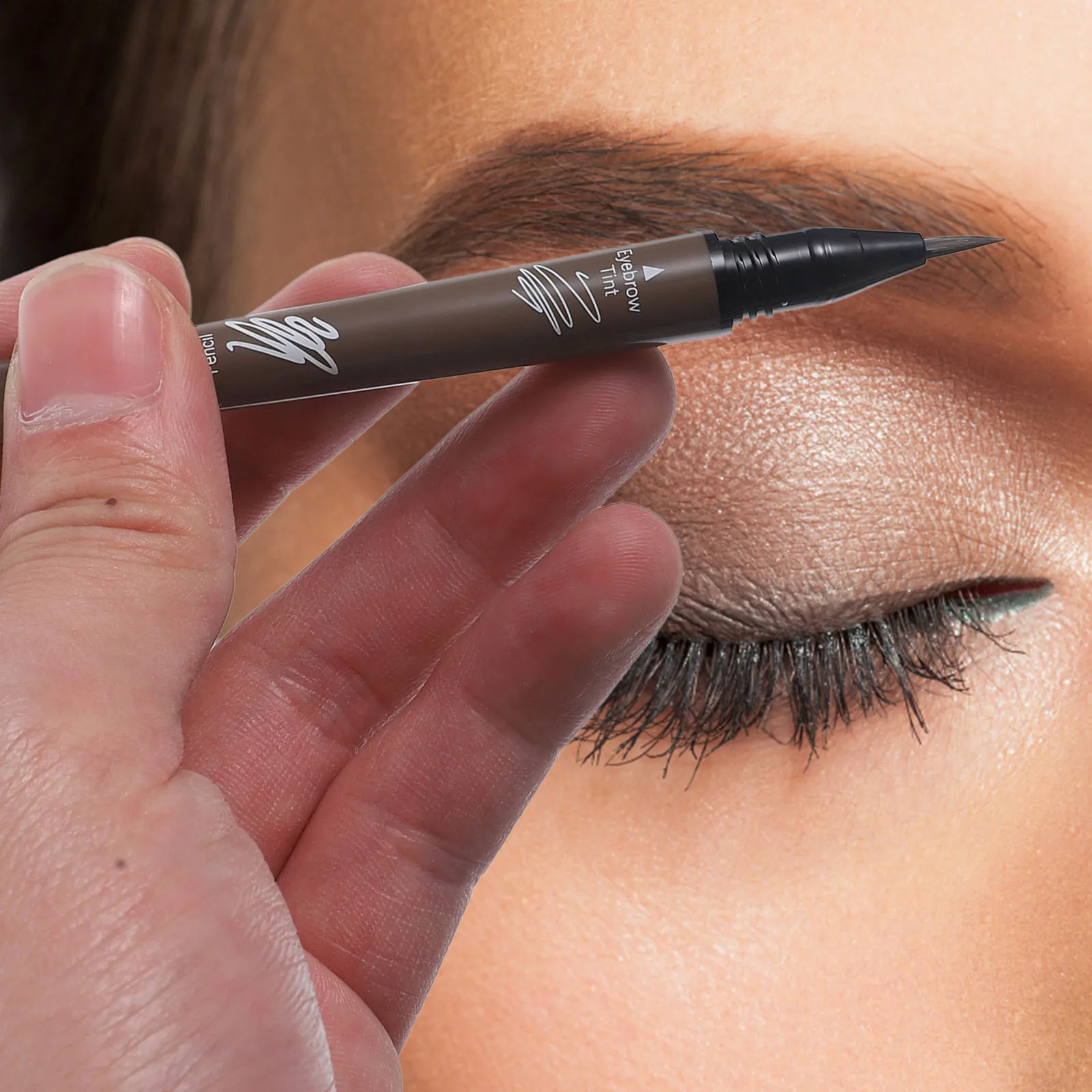 Crayon à sourcils étanche à Double extrémité, longue durée, marron naturel, stylo à sourcils, Eyeliner, outils de maquillage