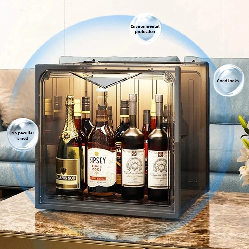 Luxury Restaurant Desktop Wine Cabinets Living Room Wine Small Display Cabinet Home Wall-mounted Bar Floor Storage Cabinet