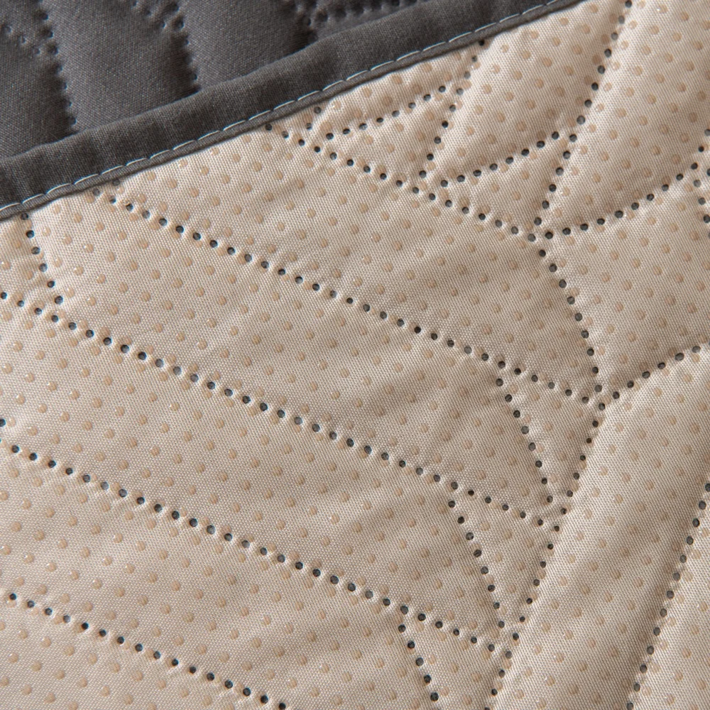 Rutschfester Sofabezug mit geometrischen Linien, Ultraschallprägung, für alle Jahreszeiten, Wohnzimmer, dekoratives Sitzpolster, Sofa-Handtuch-Schonbezug