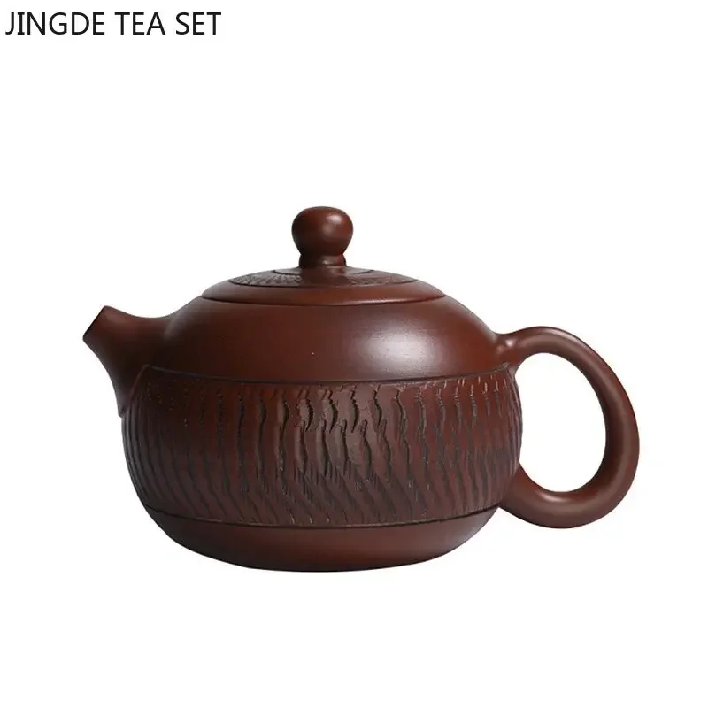 Antique Handmade Xishi Teapot Chinese Yixing Purple Clay Tea Pot Household Beauty Kettle Filter Tea Infuser Customized Tea Sets