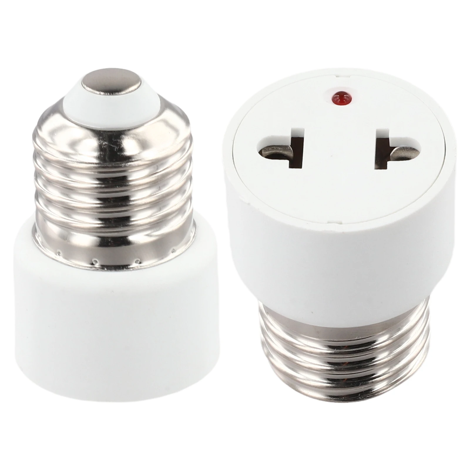 Versatile Lamp Adapter Bulb Base Adapter Flexible Usage 100-240V Voltage ABS Material Compact Size For E27 Bulbs