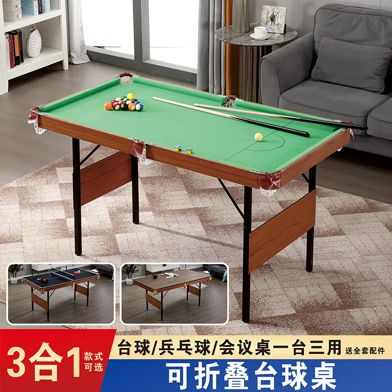 Billiards table Foldable household pool table Indoor mini family small table case American black eight