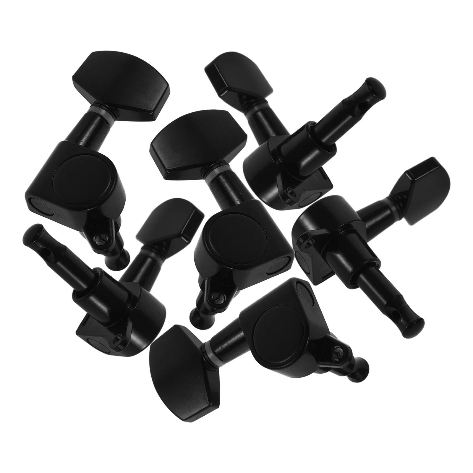 

Premium Acoustic Guitar Tuning Machines 6pcs Fully Enclosed Tuners With Large Handle For Effortless Precision Adjustment Black
