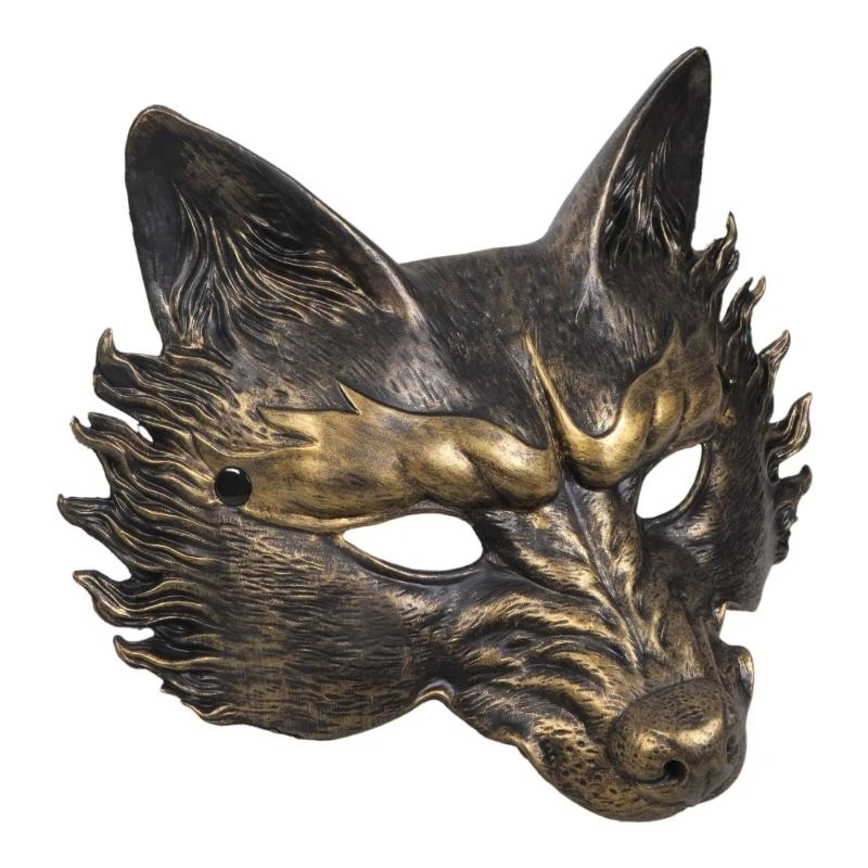 652f Wolf Mask Masquerade Half Mask Halloween