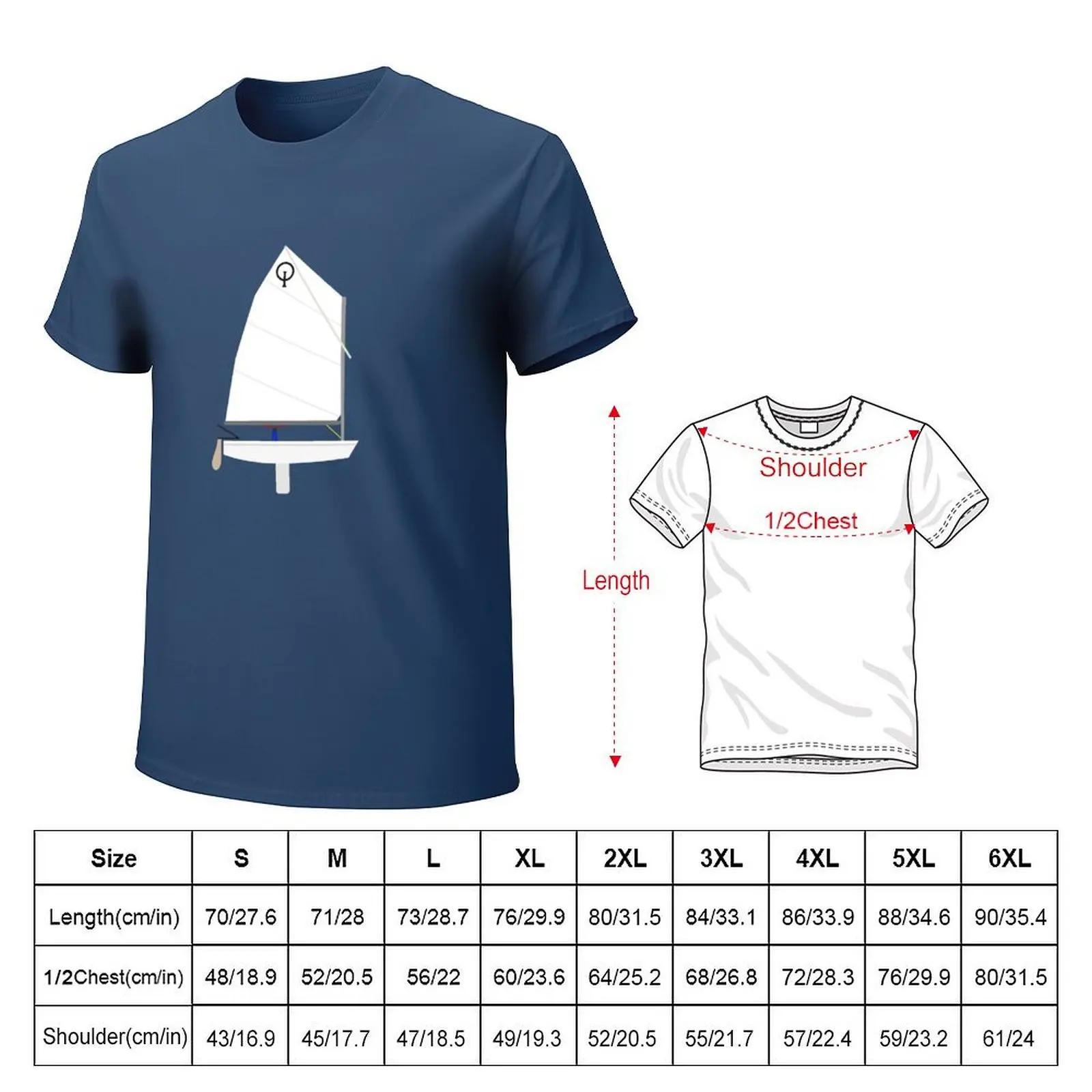 Optimist Sailboat T-Shirt summer top funnys mens t shirts