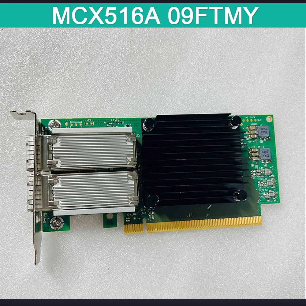 For Mellanox 100G Dual-Port 10 Gigabit Optical Fiber Network ConnectX-5 MCX516A 09FTMY