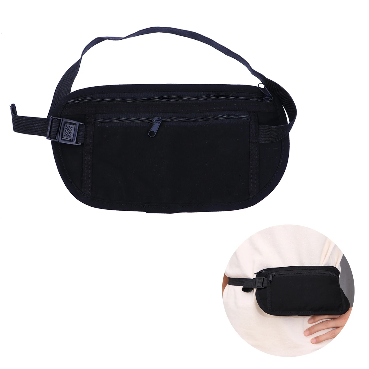 

Running Fanny Pack Waist Bag Lightweight Large Capacity Outdoor Sports Pouch Workout Travel Hiking Phone Wallet Keys Sunglasses