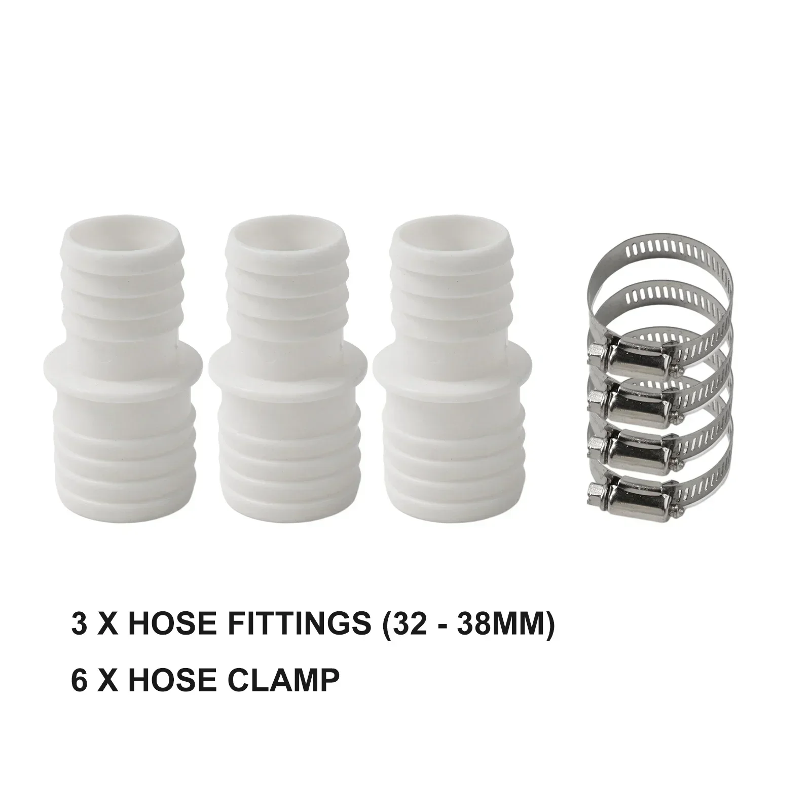 

2/3/4 X Hose 32mm To 38mm Brand New Connector Set High Quality With 32-38 Mm Hose Connector Hose Nozzles Pool Hose Connector
