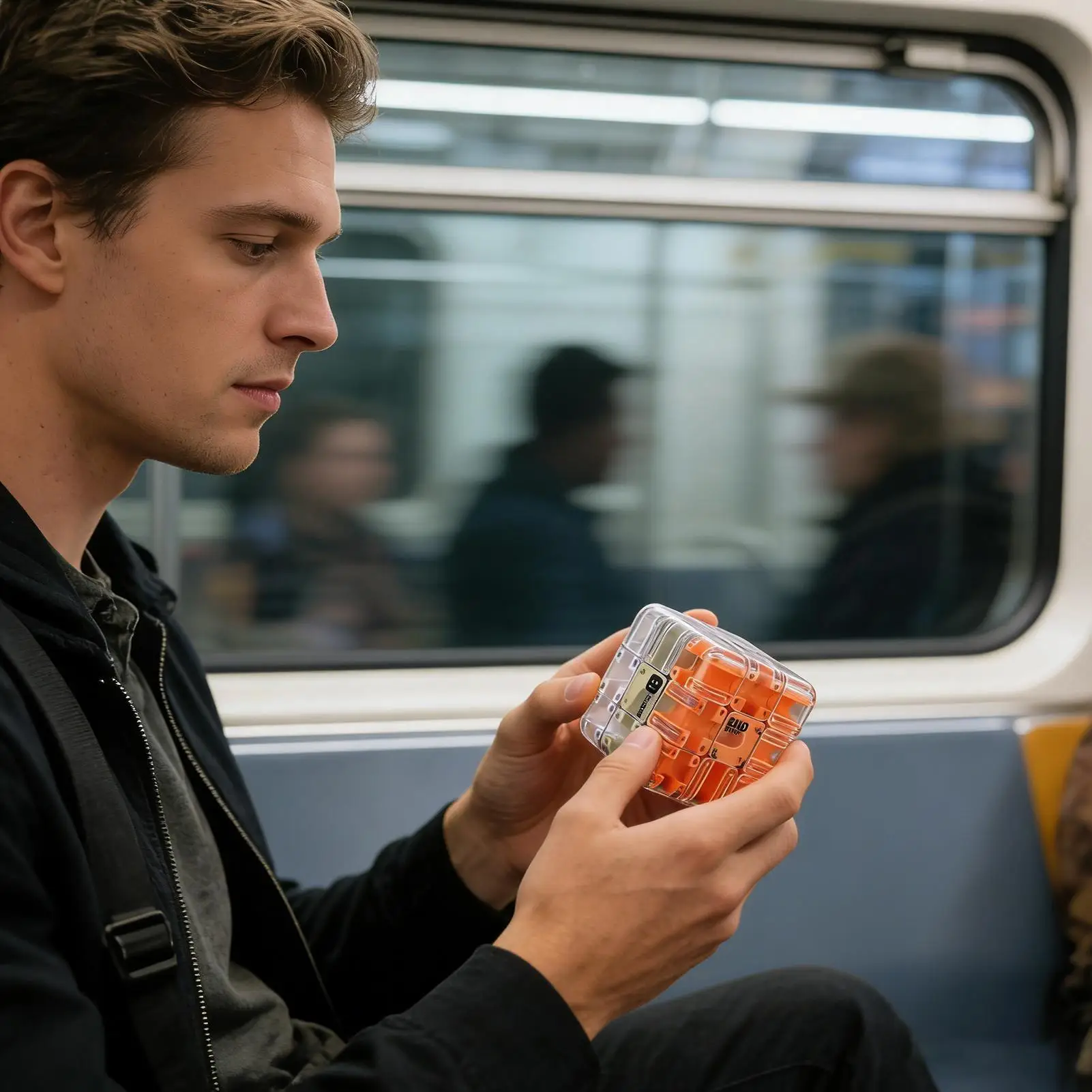 3D-Labyrinth-Labyrinth-Würfel, pädagogisches Denkaufgabe-Spielzeug, Labyrinth-Puzzle-Würfelspiel für Kinder, Jungen, Mädchen, Zuhause, Reisen, Party, Klassenzimmer