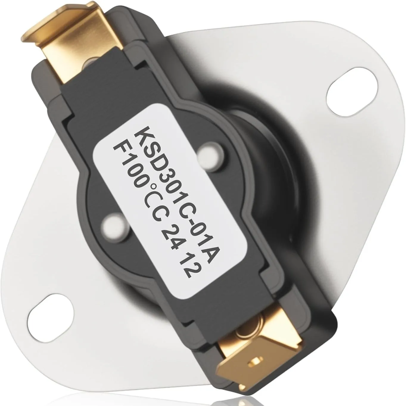 Normally Open Switch KSD301 Thermostat For Warm Air Circulation Automatic Temperature Regulation Precise Activation Point