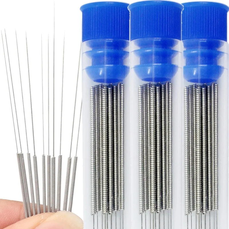 3D Printer Nozzle Cleaning Tool E3D Stainless Steel Throat Needle MK8 Brass Pin Unclogging Kit for Extruder Accessory Hotend