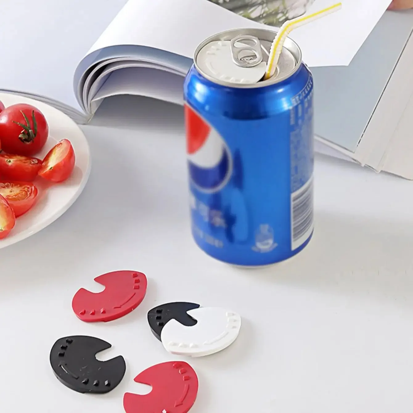 5 Pcs Can Lid Can Sealer Beverage Can Cap Can Protector Barricade Soda Cap Sealer Plastic Beer Drink Lid Protector for Beer