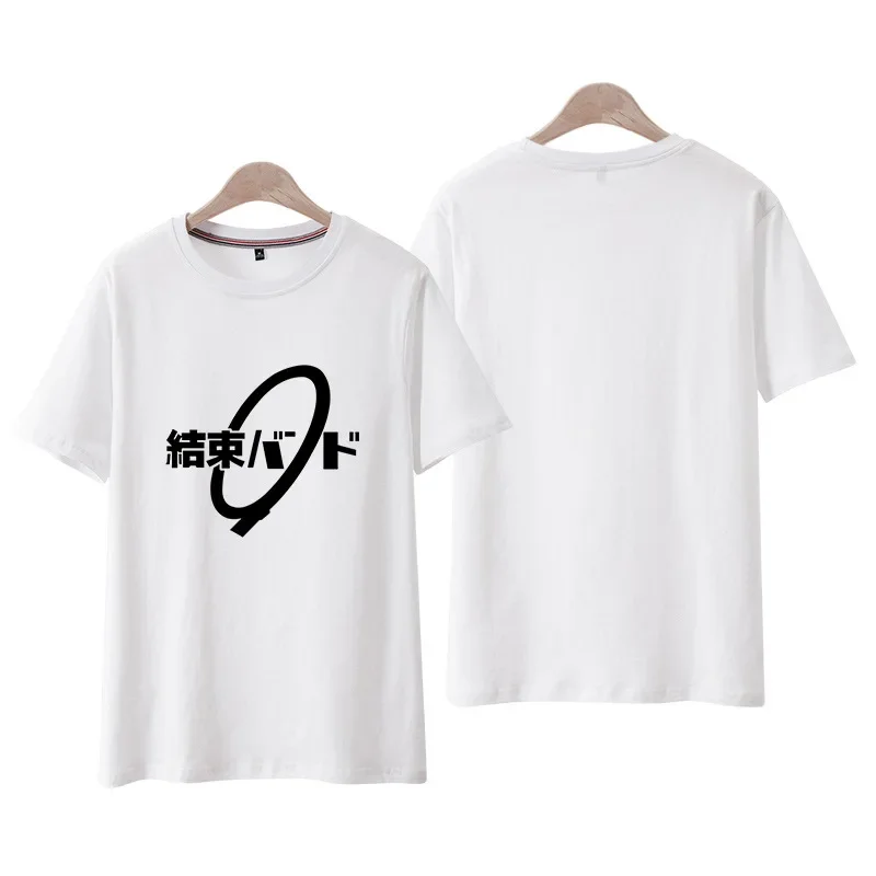 Anime Bocchi der Rock Hitori Gotoh Cosplay Kostüm T-Shirt Ijichi Nijika T-Shirt Baumwolle lässig Kurzarm Unisex Erwachsenen