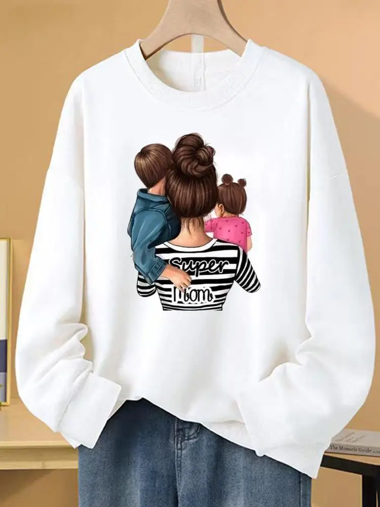 

Clothing Mom Mother Mama Love Trend Fashion Pullovers Print Women Fleece Long Sleeve Clothes Female Graphic Sweatshirts