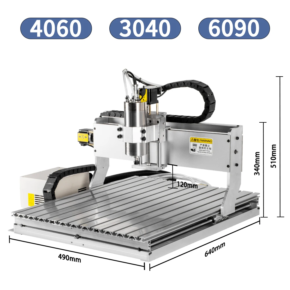 Mini CNC Router Engraver 6040 USB Parallel Port 3Axis 4Axis 600X400MM for Metal Woodworking PCB Carving Milling Machine 1500W