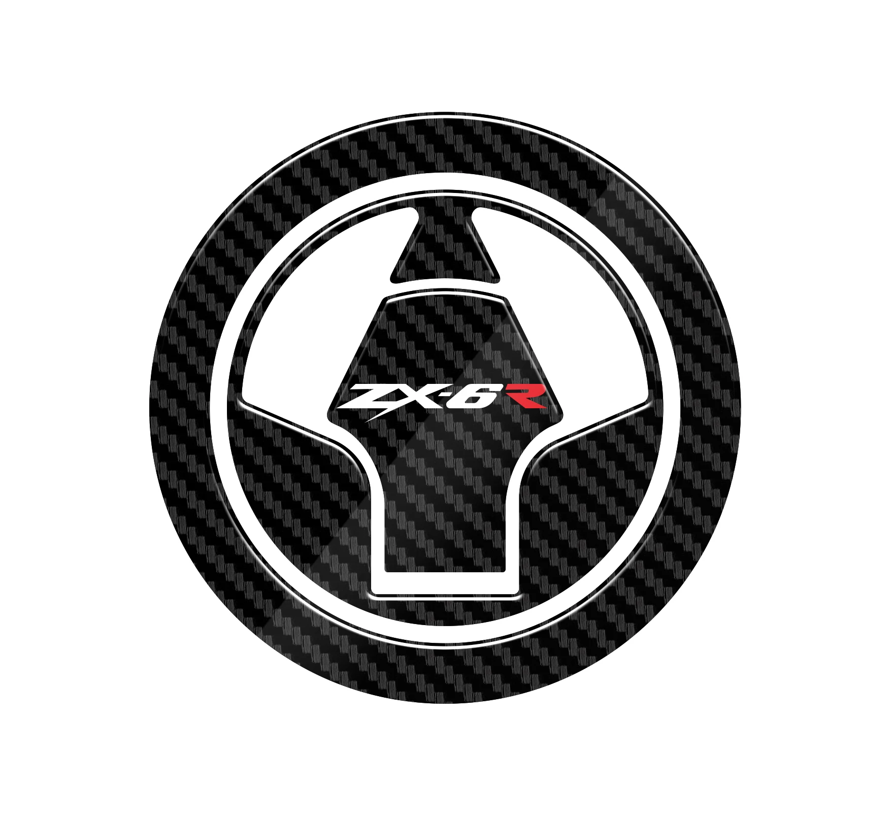 

3D Carbon-look Motorcycle Fuel Gas Cap Protector Decals For KAWASAKI ZX6R ZX-6R ZX636 ZX600 2007-2017 2008 2009 2010 2011 2012