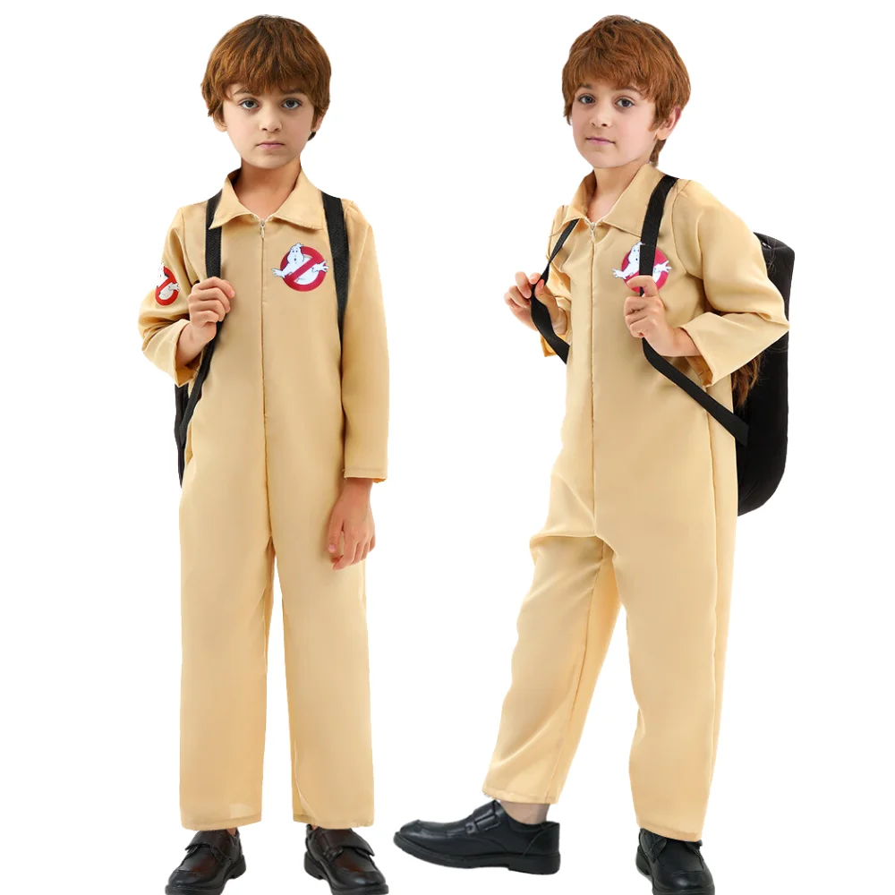 Children's Ghostbusters COS costume Halloween battle robe birthday party performance costume for boys and girls to choose from