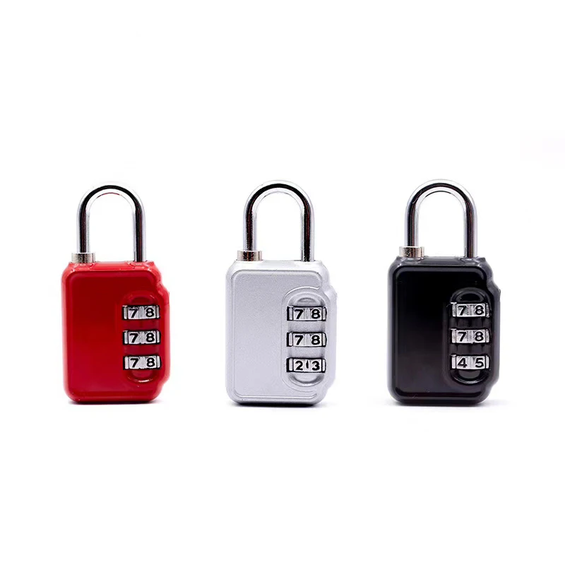 Master Lock Black Combination Padlock Indoor Gym Locker Lock with Customizable 3-Digit Code for Luggage Backpacks Cabinets 12HS