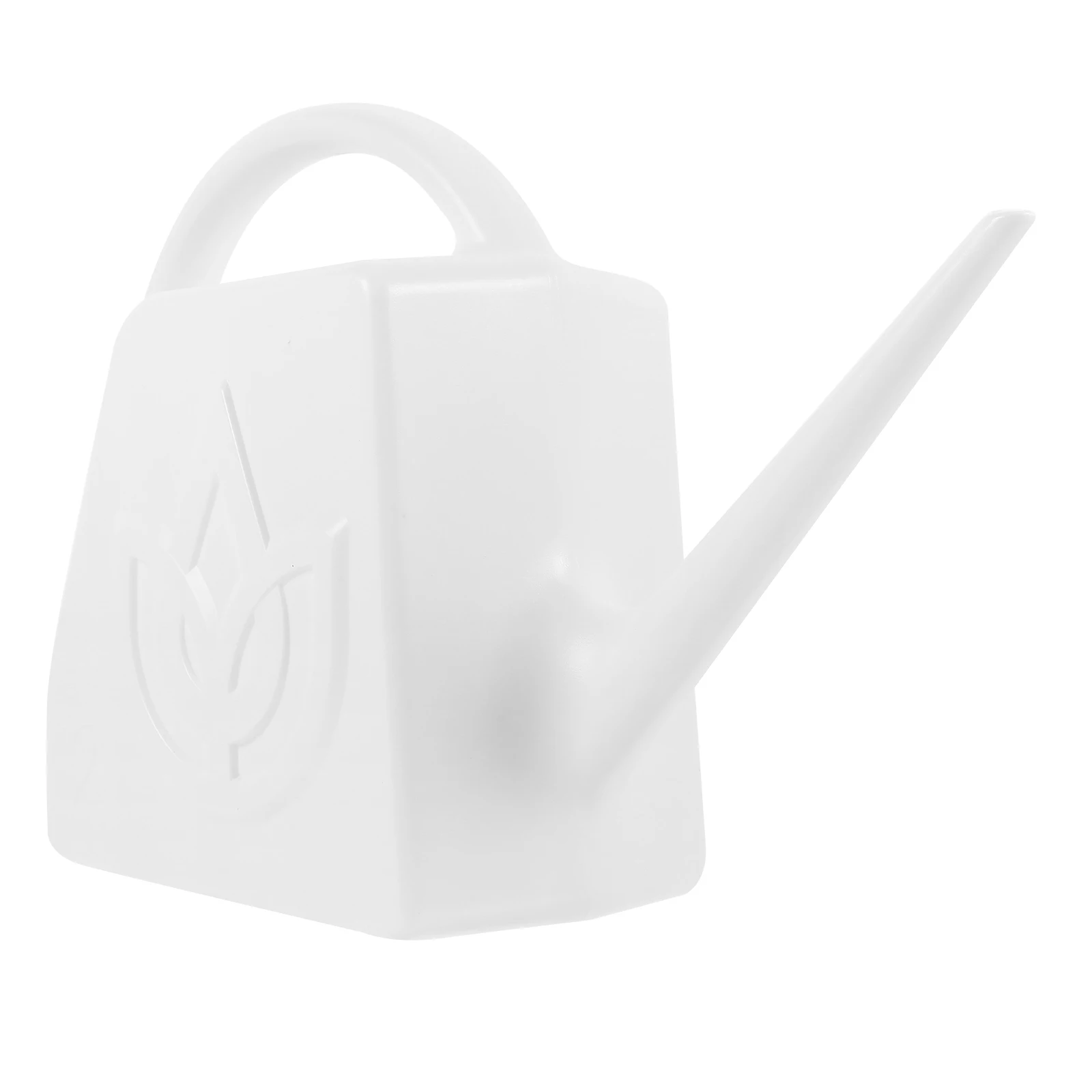 

European Style 2L White Long Spout Watering Can Large Capacity Plastic Plants Flower Garden Bonsai Practical