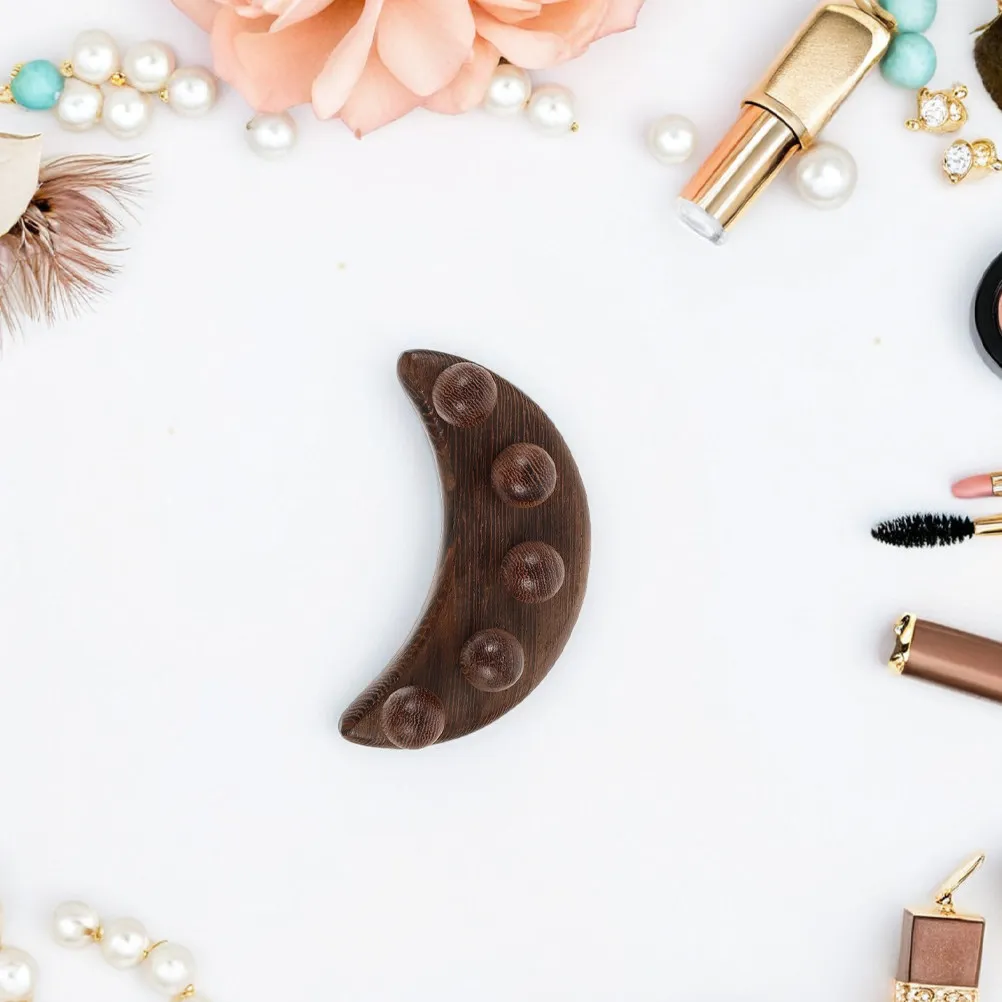 

Набор из 2 эргономичных деревянных массажеров Гуаша с многофункциональной структурой для лица и головы, портативный, для точечного массажа, облегчение боли в любое время и в любом месте