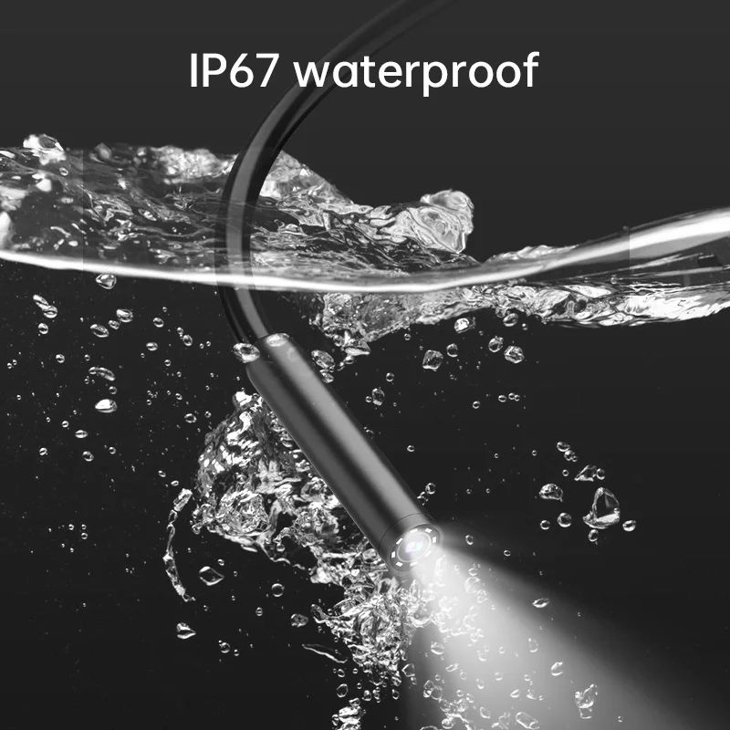 Endoscope WIFI 2K HD 1080P, Endoscope CMOS, Caméra Kanoscope d'Inspection, Microscope Numérique