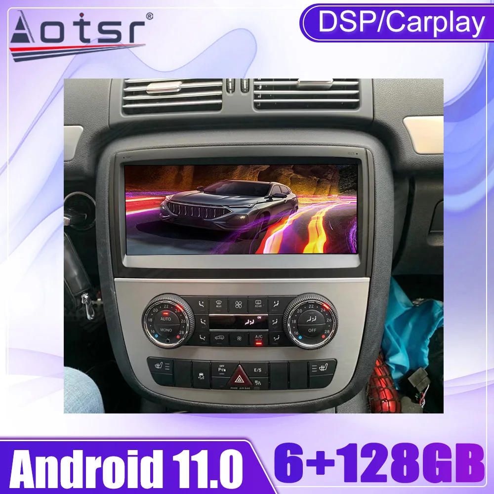 Android 11 Automotive Multimedia Player For Mercedes Benz R-Class W251 R280 R300 R320 2006 2007 2008-2014 Car GPS Navi Head Unit