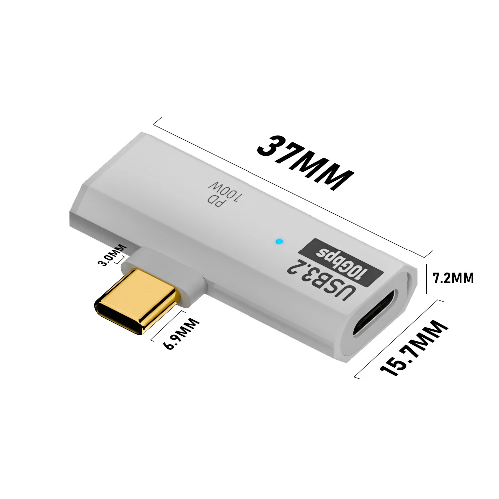 USB C 10Gbps Data Transfer Adapter with 100W PD Fast Charging Type-C Headphone Charger Splitter for Laptop Mobile phones
