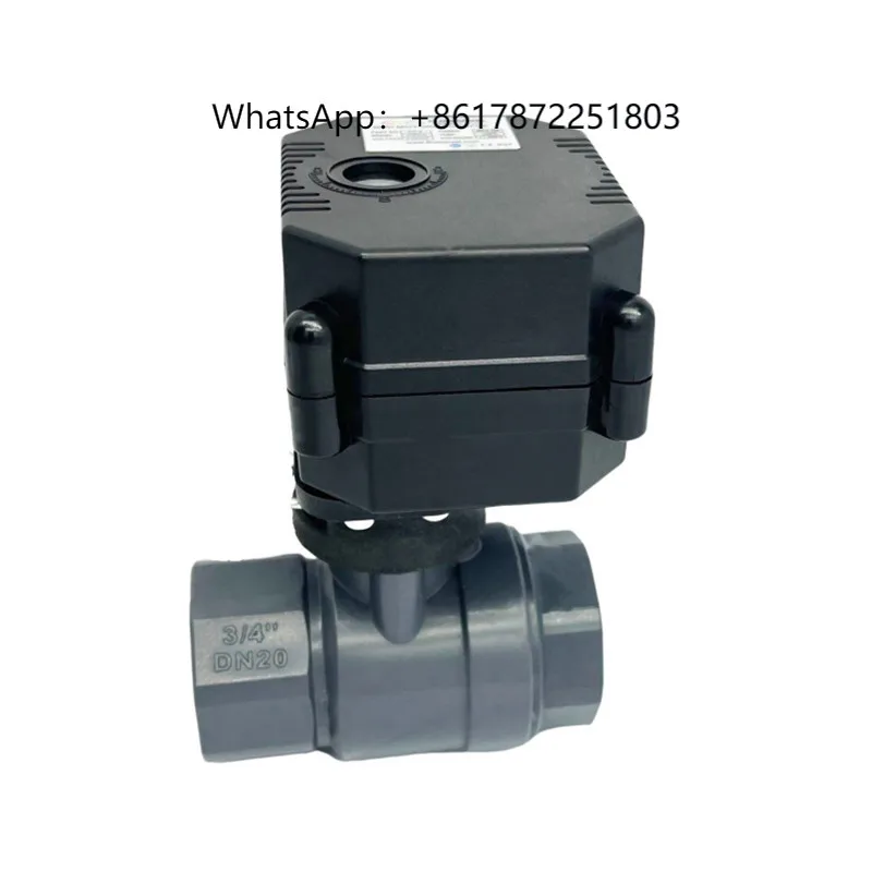 24v 120v 3/4 pulgadas 1 pulgada 2 pulgadas válvula de bola de cierre de agua automática motorizada eléctrica de Pvc para aislamiento