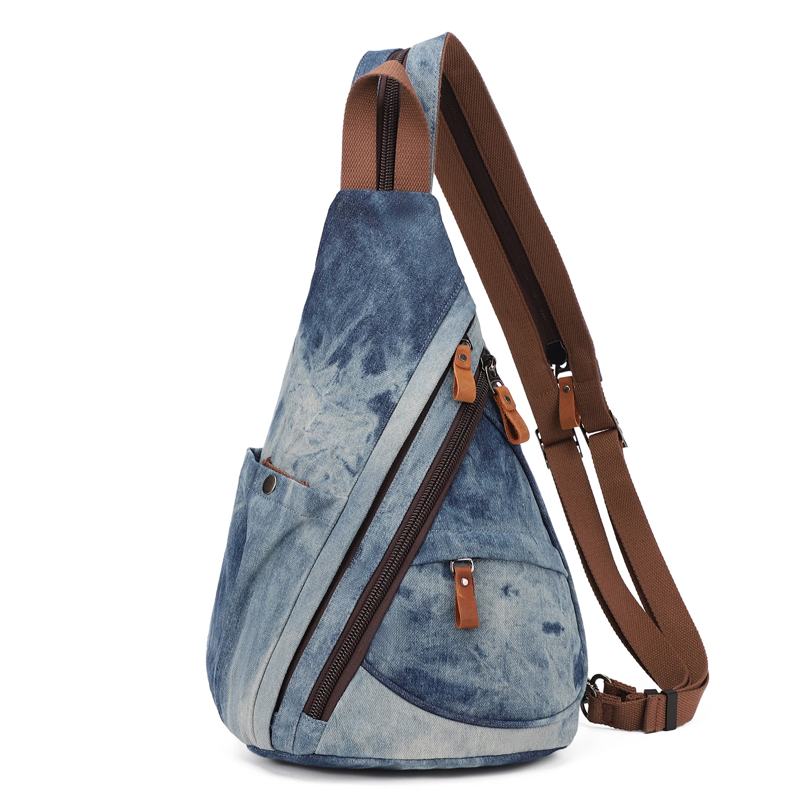

KL928 Canvas Sling Bag - Small Crossbody Backpack Shoulder Casual Daypack Rucksack for Men Women