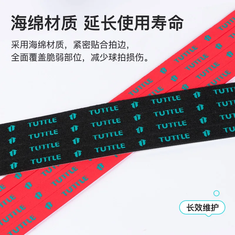4-Pack Table Tennis Racket Sponge Anti-Collision Edge Protection Strips Table Tennis Racket Base Plate Edge Protection Sponge Strips