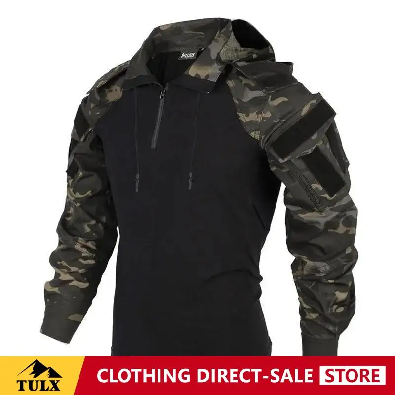 Strong Attack Second-generation Frog Suit Long Sleeved Men Outdoor Loose Elastic Breathable Assault Jacket Tactical Camo Jacket