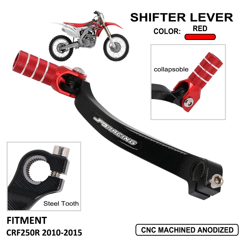 Motorrad Teile Getriebe Shift Fuß Hebel Fußrasten Rest Fußstützen Pedale Fußrasten Für HONDA CRF250R 2012 2013 2014 2015 2010 2011
