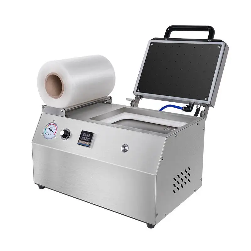 Vacuum Sealer Skin Packaging Machine Semi-Automatic Vacuum Skin Packing Machine Meat Chicken Fish Food Vacuum Packing Machine