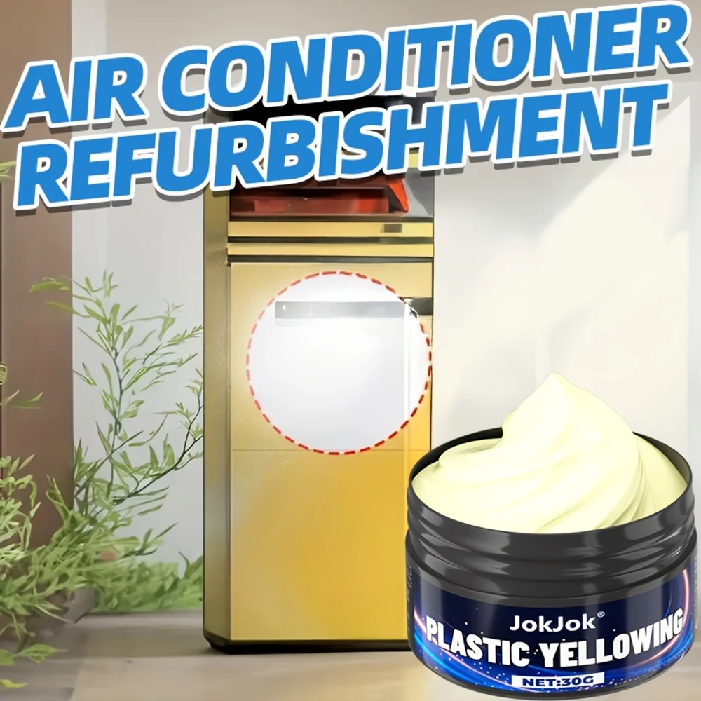 30g - Yellow Removal & Restoration Paste, Fast and Powerful Renewal, Suitable for All Types of Plastic Furniture and Air Conditi