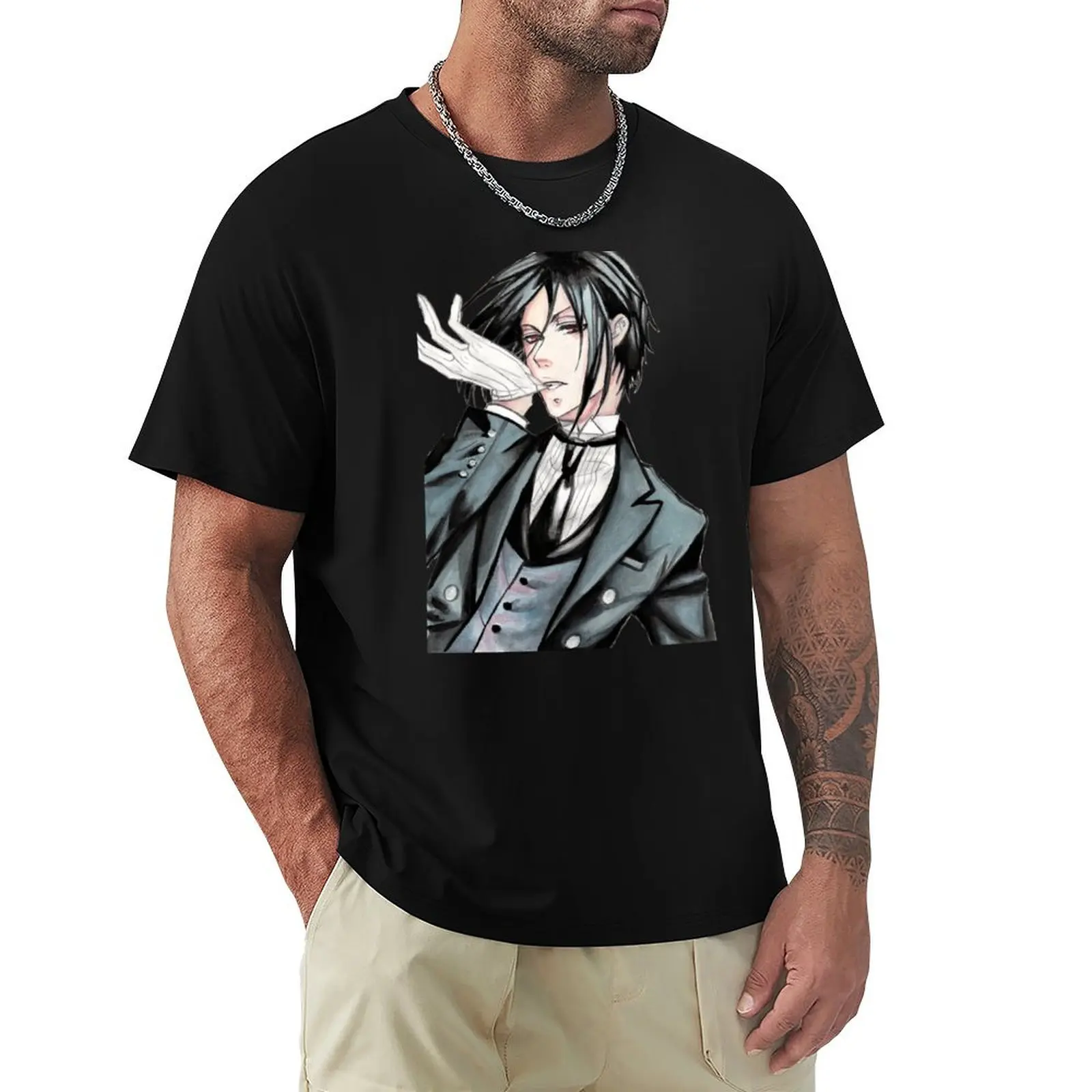 Sebastian (Black Butler) T-Shirt Novelty Graphic Tee Shirt
